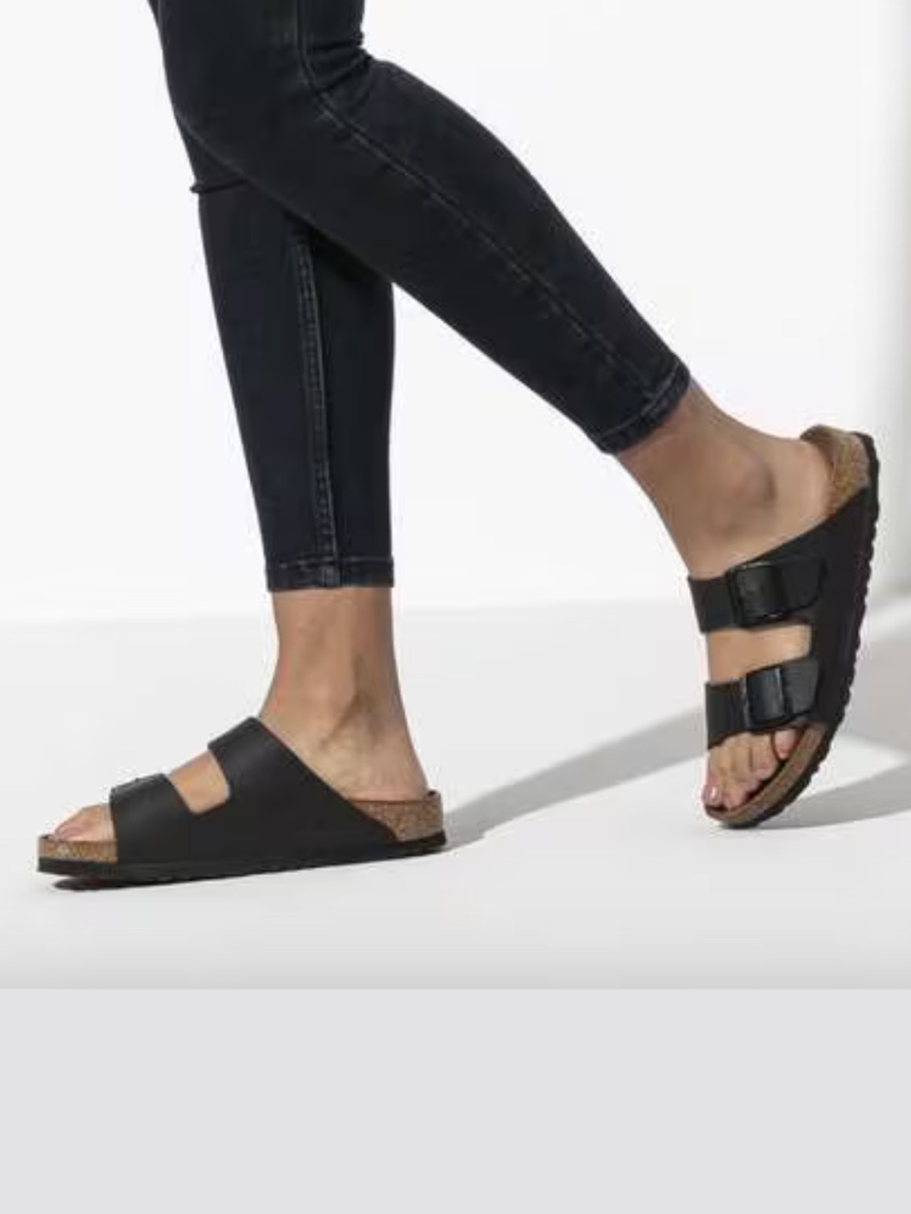 Size W9/M7 New Birkenstock sandal, black